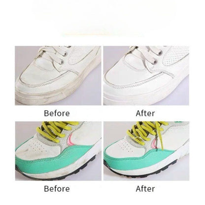 Krim Pemutih 120gr 260gr + Spons Serbaguna Perawatan Pembersih Pemutih Sepatu Shoe Cleaning Cream Semir Penghilang Noda Sneakers Tas Sofa Kulit