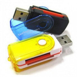 [MA] Card Reader All in One ( 4in1 ) Multi Memory Converter To Flashdisk 4 slot model putar serbaguna