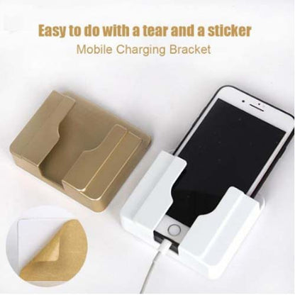 [MA] Holder Tempel Dinding Tempat Charger Hp Remote TV AC Rak Gantung Docking Cas Handphone Multifungsi