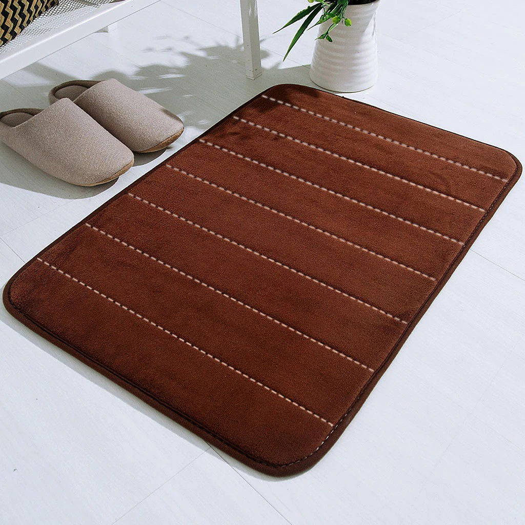 Keset Kaki Microfiber 56x35cm Anti Slip / Karpet Lantai Kamar Mandi Tidur Dapur Doormat Lap Kaki / Floor Mat Kamir Coral Fleece Super Lembut / Alas Penyerap Air Anti Licin Untuk Pintu Masuk Ruang Tamu TERMURAH