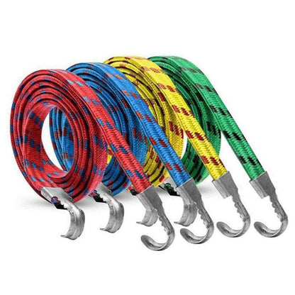 Tali Bagasi Motor 2 Meter Elastis / Pengikat Barang Bawaan 200cm / Kait Pipih Gepeng Kuat Serbaguna