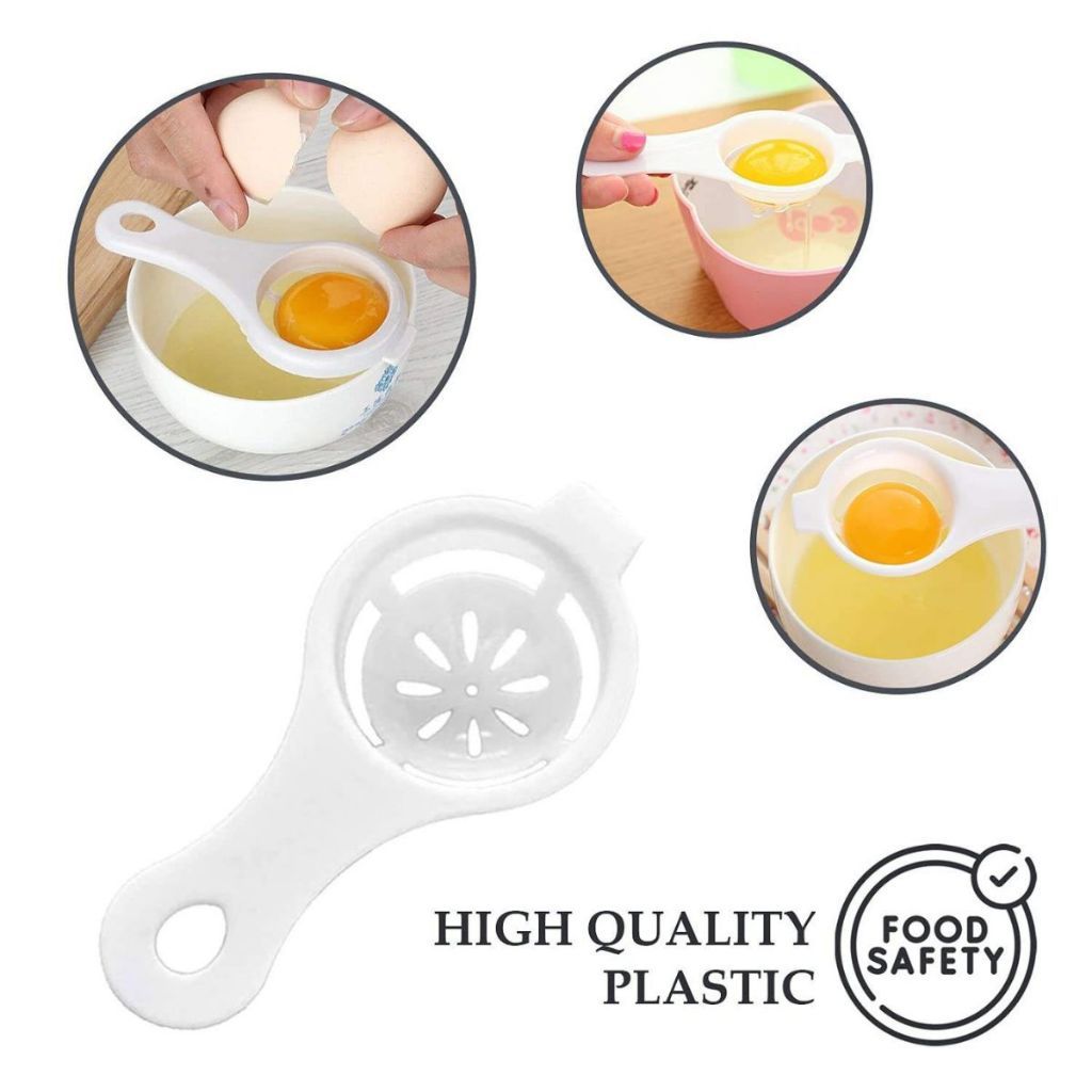 Saringan Sendok Alat Pemisah Kuning Putih Telur / Telor Praktis Egg Yolk White Separator