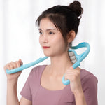 Alat Pijat Leher Manual Neck Massager Roller Handheld 6 Bola Pijat Ergonomis