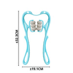 Alat Pijat Leher Manual Neck Massager Roller Handheld 6 Bola Pijat Ergonomis