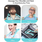 Alat Pijat Leher Manual Neck Massager Roller Handheld 6 Bola Pijat Ergonomis