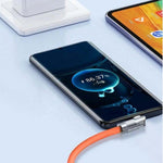 Kabel Data Silikon 120W 6A / Kabel Gaming Rotasi Desain Putar 180° Fast Charging