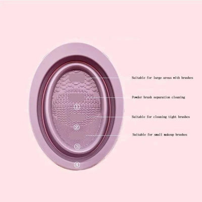Mangkok Silikon Pembersih Kuas Kosmetik
