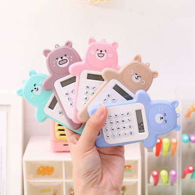 Calculator Mini Portable Motif Bear