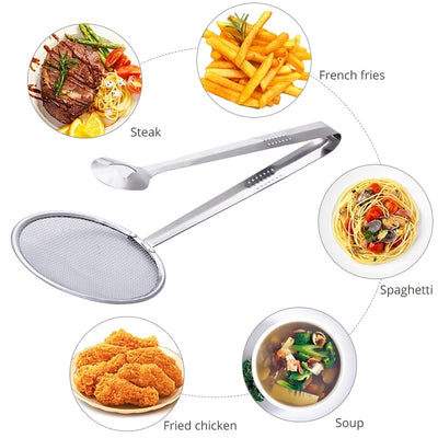 Pencapit Gorengan 2in1 dengan tirisan