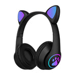 Headphone BT MZ 023 LED Telinga Kucing