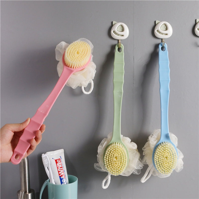 Sikat Punggung Shower Puff 2in1