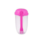 Botol Salad 1000ML + Garpu Cup Kecil