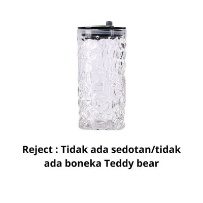 Tumbler Botol Motif Kristal Kaca