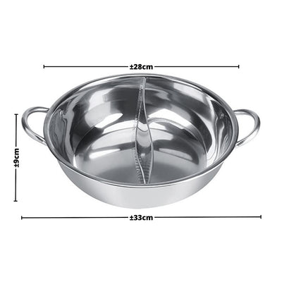 Panci Shabu 2Sekat 28CM