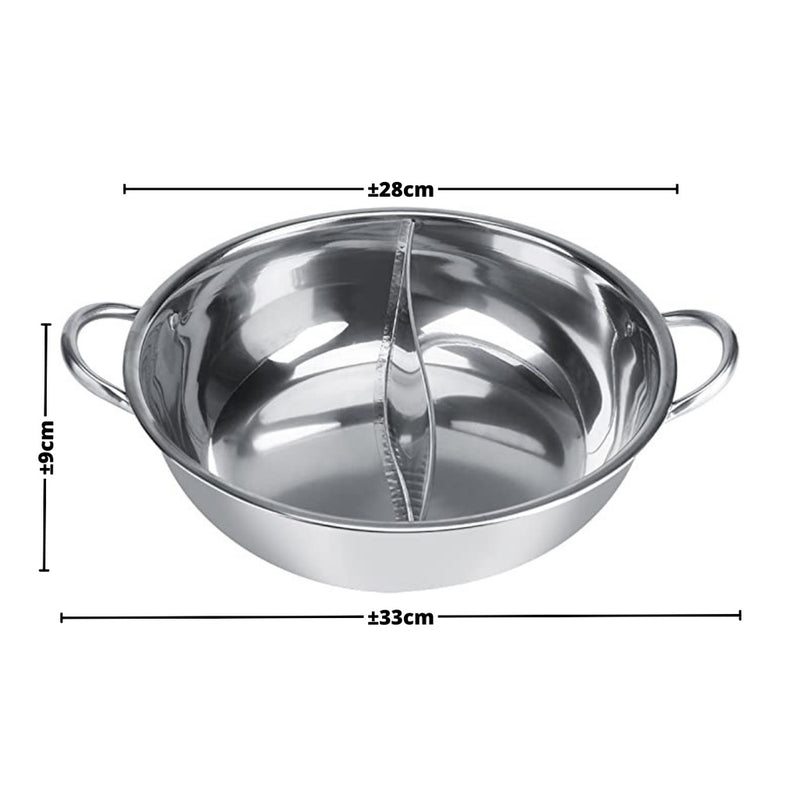 Panci Shabu 2Sekat 28CM