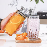 Tumbler Botol Motif Kristal Kaca